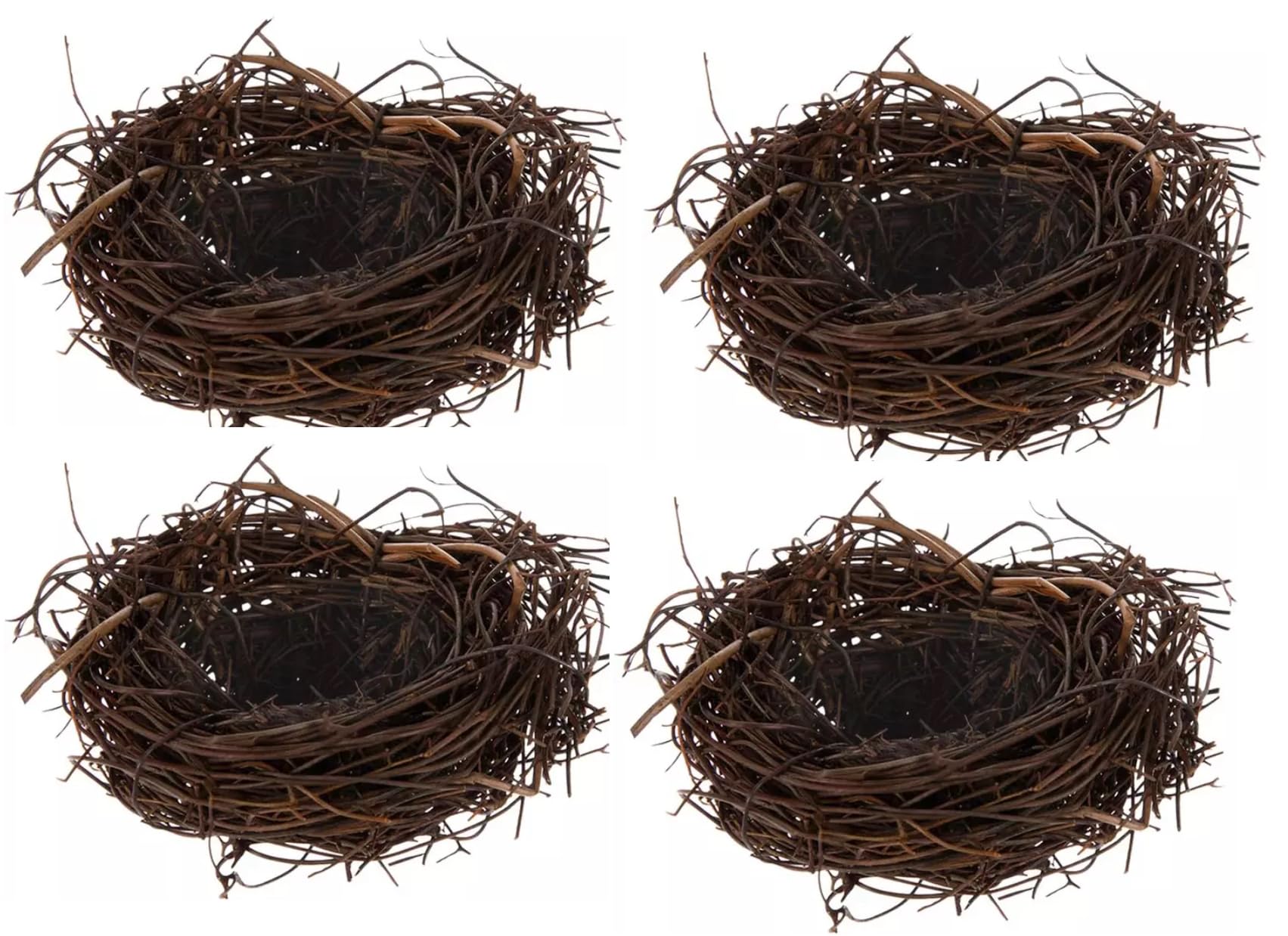 小枝の鳥 Amazon.co.jp: 春の小枝 ミニ鳥の巣 - 4個 - 2 x 2インチ : ペット用品